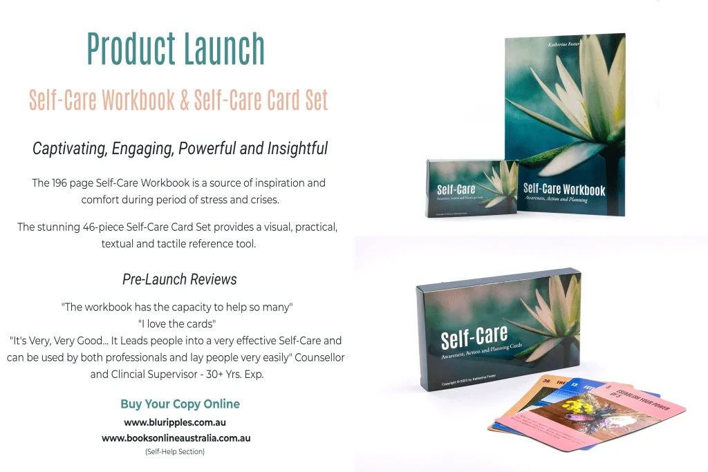Self Care Workbook Awareness Action and Planning and Self Care Card Deck Awareness Action and Planning Card Deck Launch