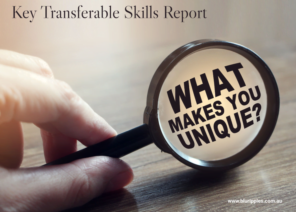 Transferable Skills Analysis Report Blu Ripples Career Counselling can help you with Employment Skills Career Interest Testing Personality Testing Uncover your transferable skills and strengths and help you gain career clarity