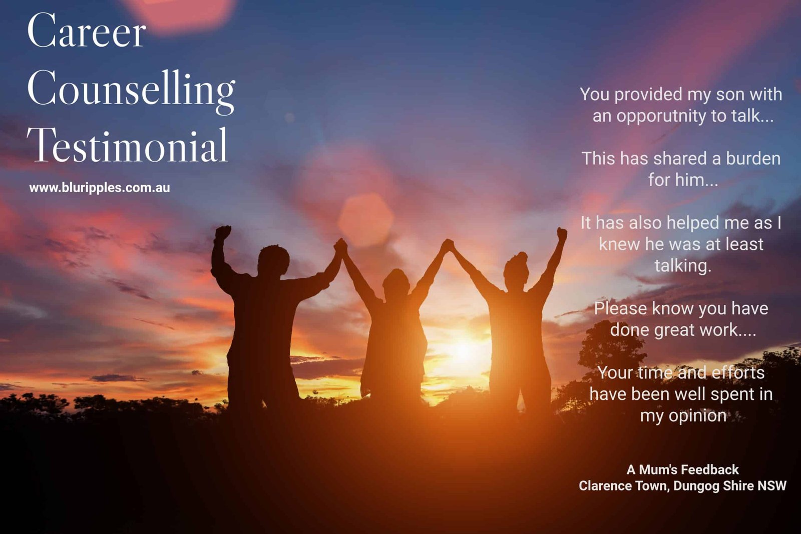 Blu Ripples Career Counselling Review, Clarence Town NSW