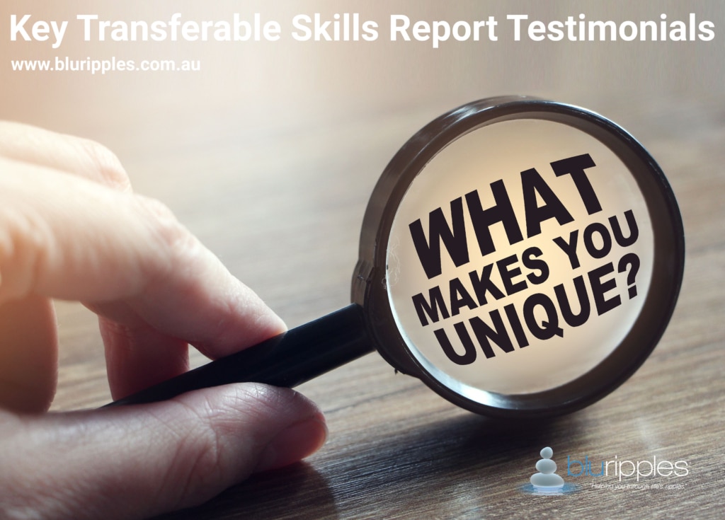 Considering the Key Transferable Skills Report Hear from clients who have gained clarity confidence and practical direction in their career employment and academic pathways Connect with Blu Ripples today