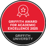 Griffith University awards Katherine Foster Griffith Award For Academic Excellence 2025 2nd consecutive year the honour has been bestowed on Blu Ripples Founder and Author Katherine Foster