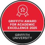 Griffith University awards Katherine Foster Griffith Award For Academic Excellence 2025 2nd consecutive year the honour has been bestowed on Blu Ripples Founder and Author Katherine Foster