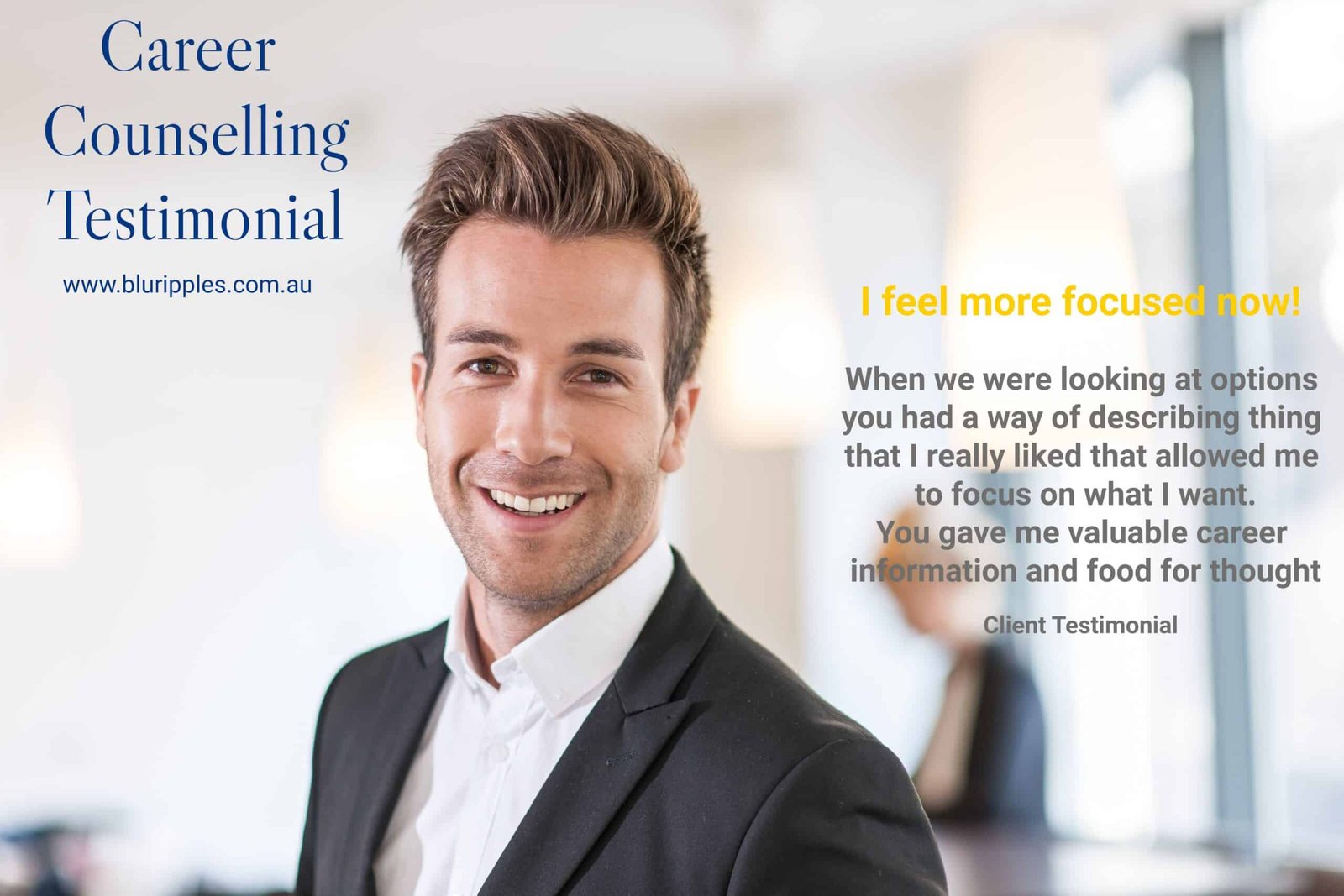 Blu Ripples Career Counselling Testimonial Lorn Maitland Region NSW Blu Ripples Career Counselling Review Lorn, Maitland NSW
