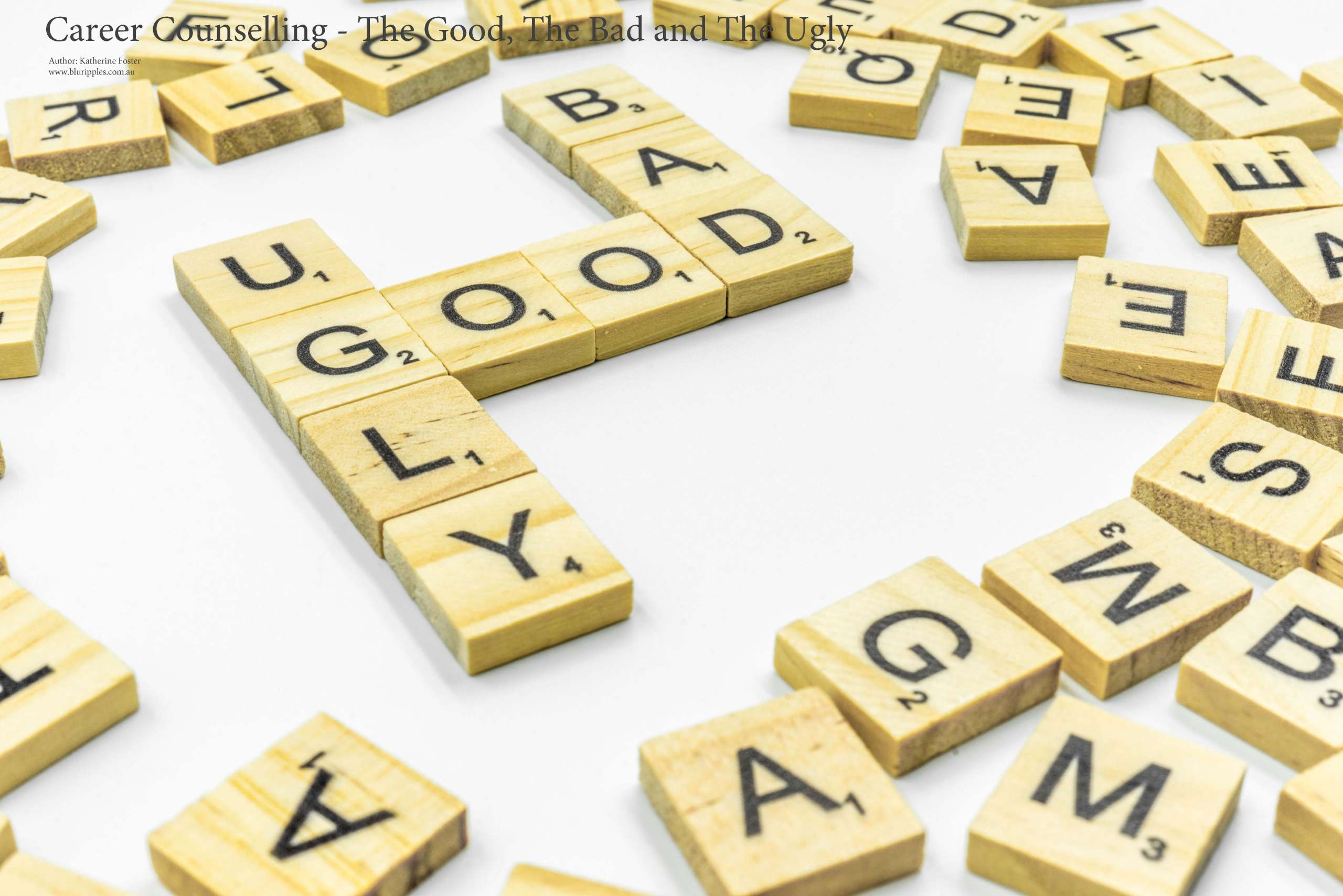 Career Counselling Blog: The Good, The Bad and The Ugly; Author Katherine Foster