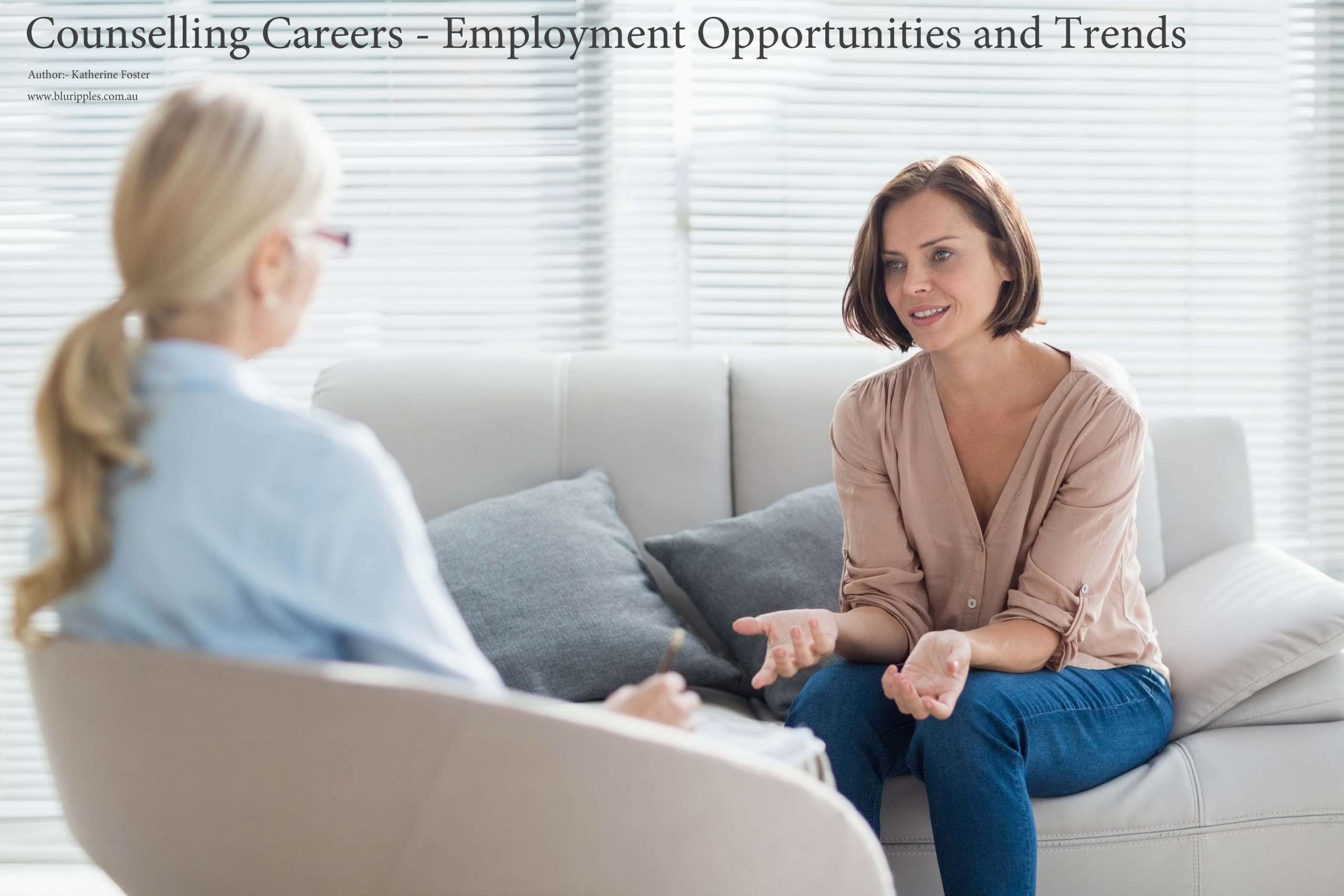 Counselling Careers by Author Katherine Foster explores employment trends and labour market statistics professional counsellors