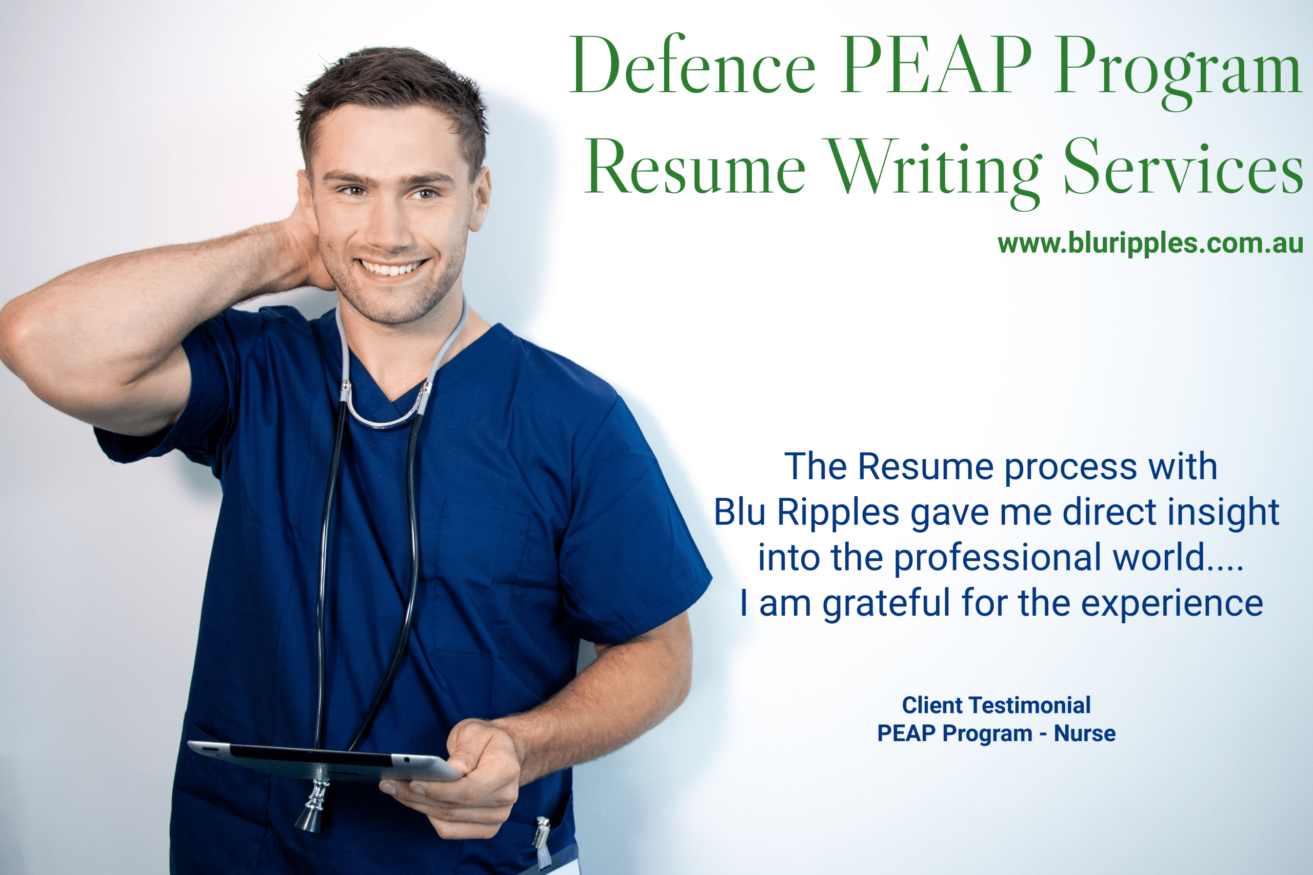 Blu Ripples Defence PEAP Program - Resume Writing Services Testimonial Fern Bay Port Stephens NSW