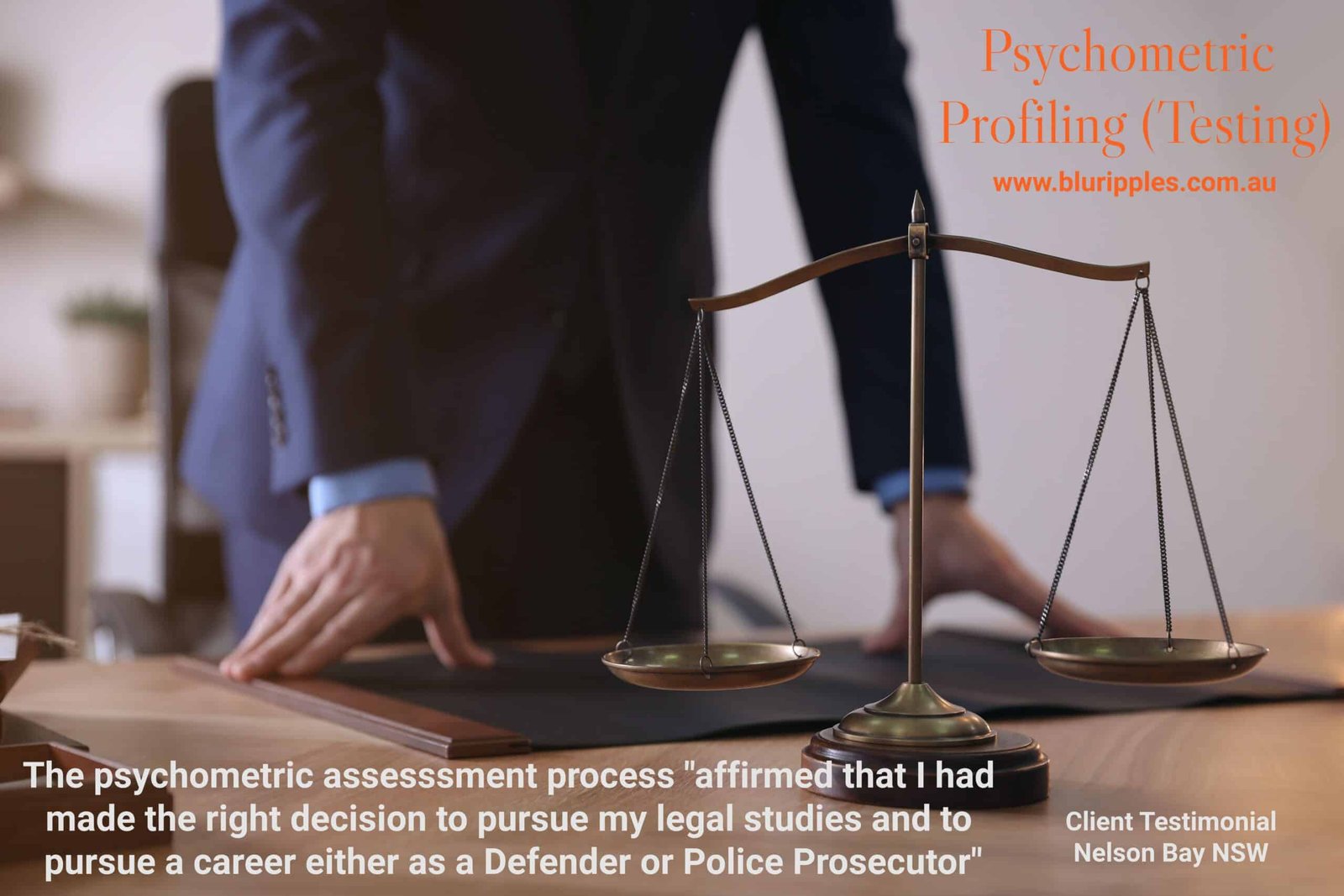 MBTI Assessment Testimonial Nelson Bay Port Stephens NSW; Blu Ripples Psychometric Assessment Services