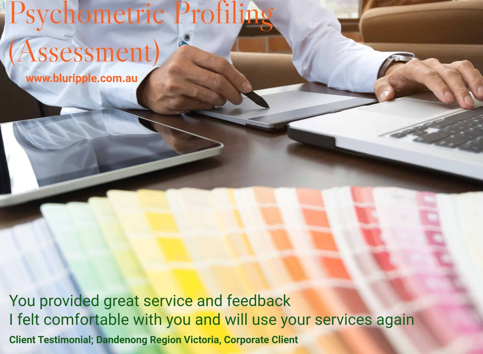 Psychometric Profiling (Testing) Dandenong Victoria Australia - Psychometric Assessment for Employment Candidate Assessment - Recruitment and Selection; Katherine Foster (Blu Ripples)