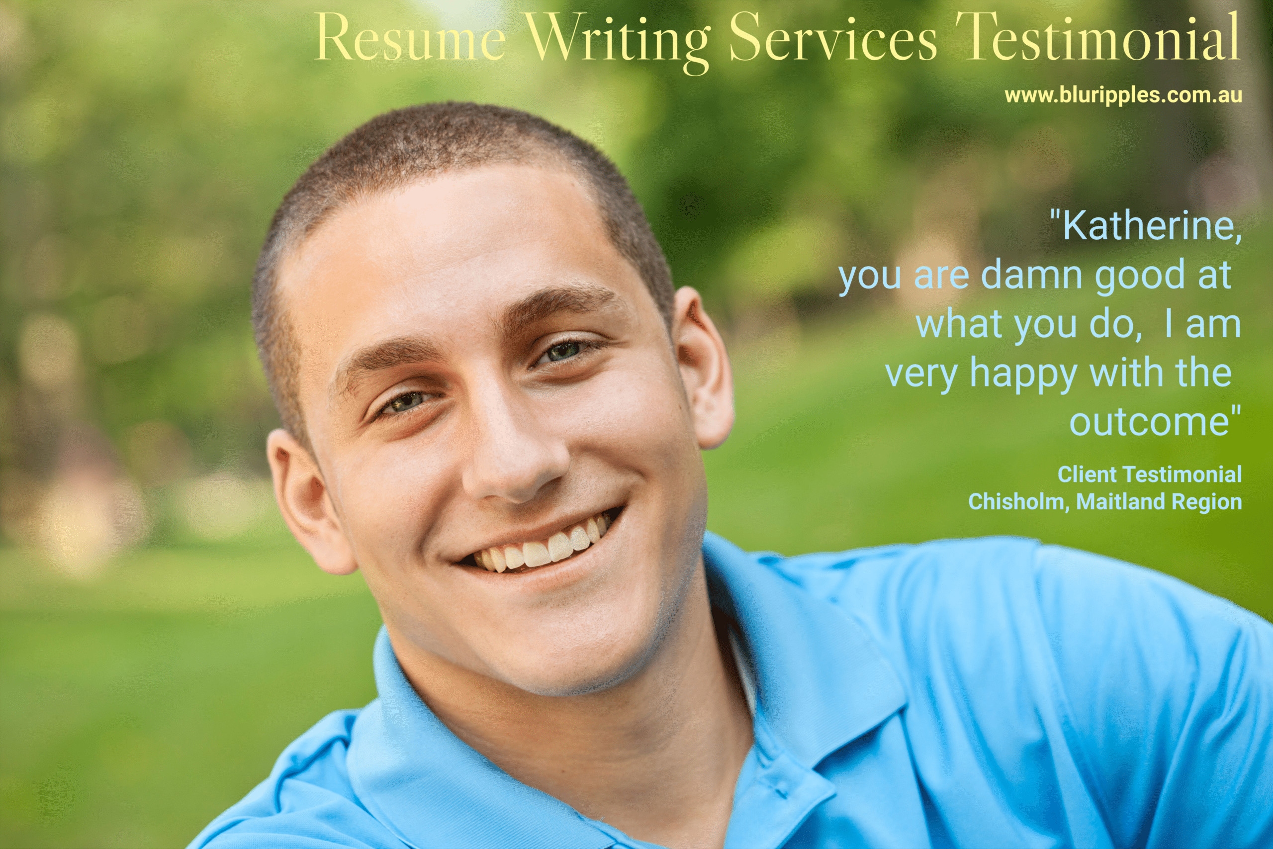 Blu Ripples Resume Review - Chiholm, Maitland, Lower Hunter Valley NSW Australia