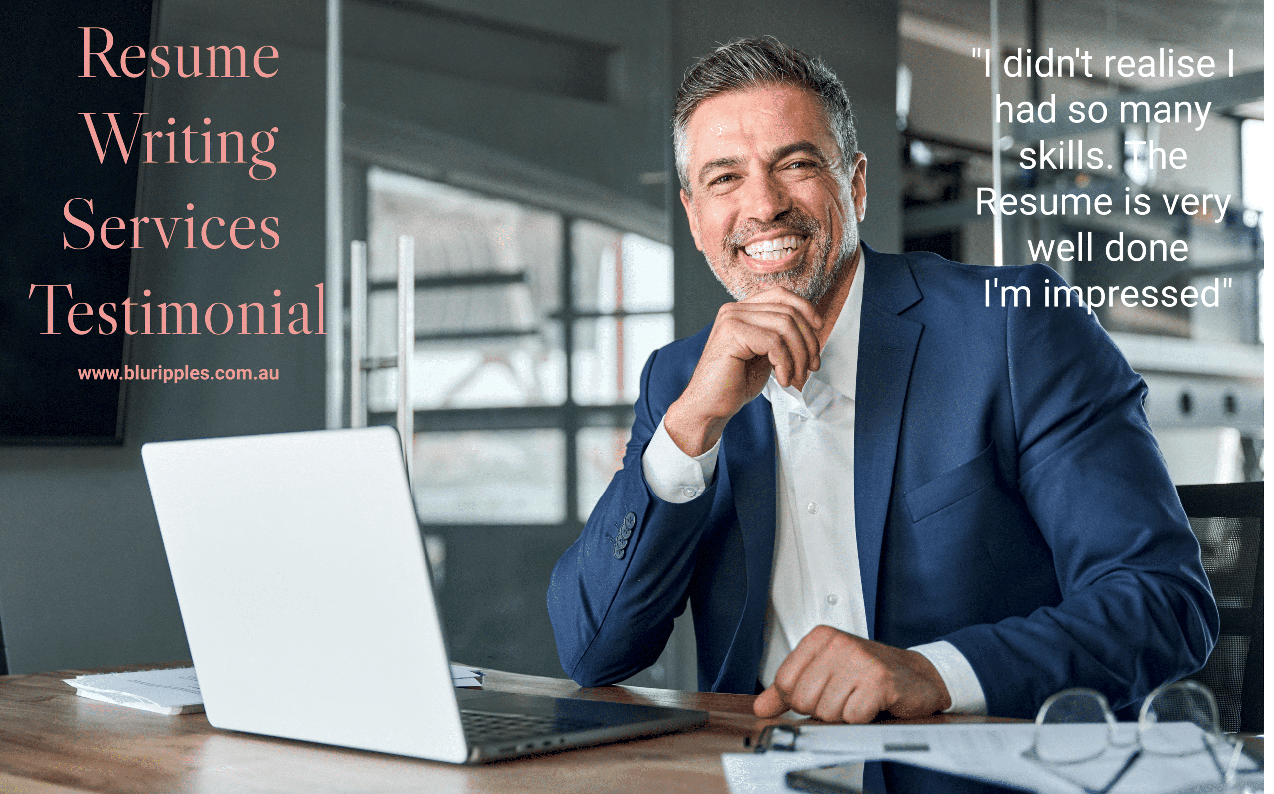 Resume Testimonial Corlette Port Stephens NSW; Resume Created by Katheirne Foster - Blu Ripples NSW