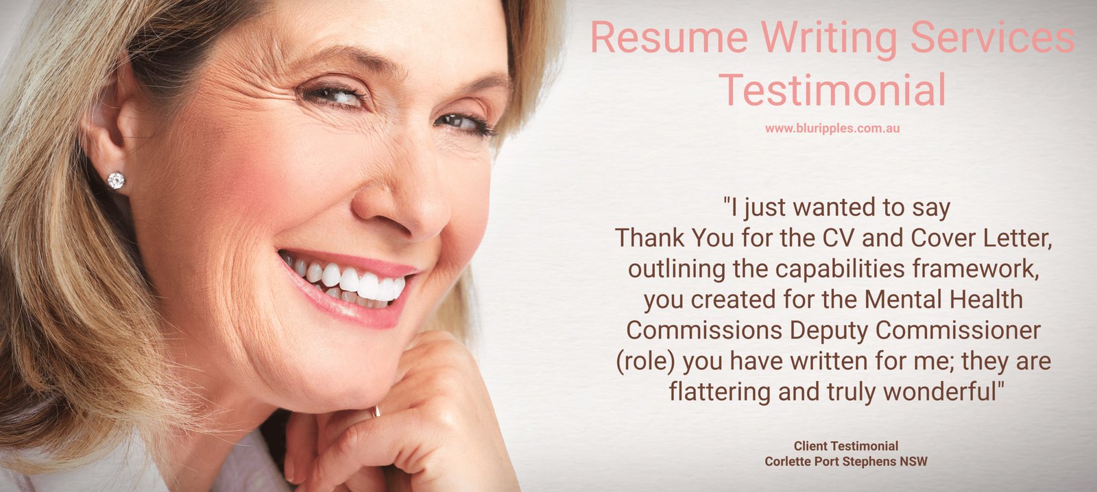 Blu Ripples Resume Review - Corlette NSW - Mental Health Position