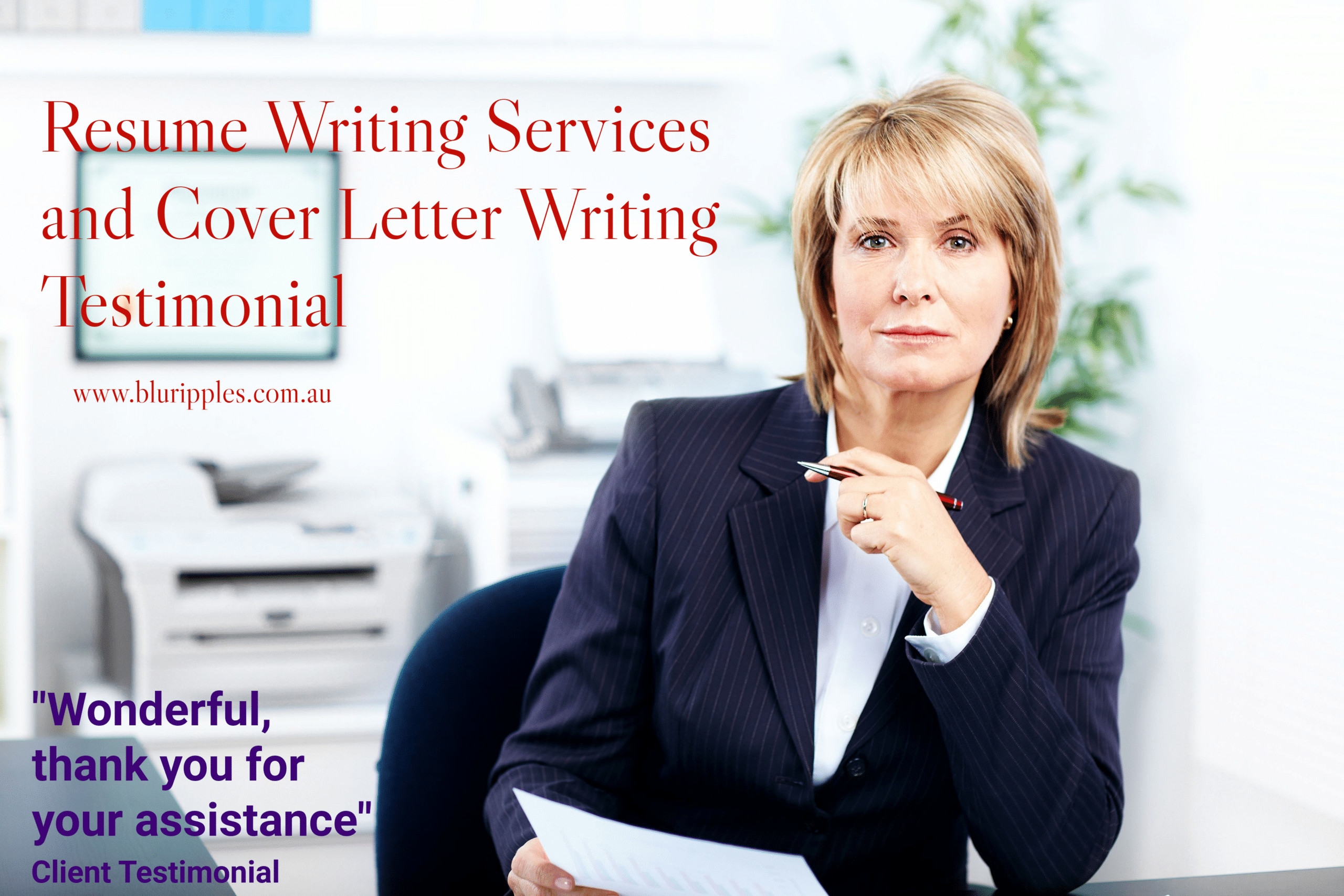 Blu Ripples Resume Review and Cover Letter Writing Services Testimonial- Lakeland, Lake Macquarie NSW Australia